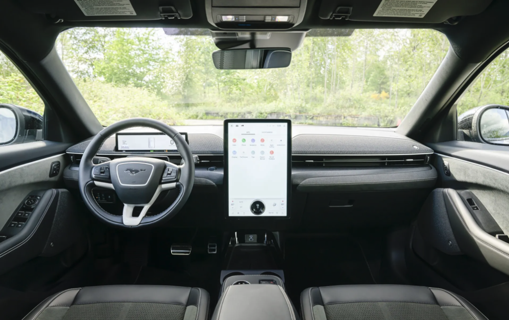Mustang Mach-E Rally Front Interior Dashboard